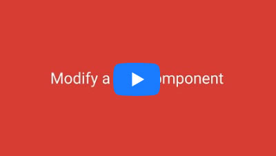 Modify a GUI Component